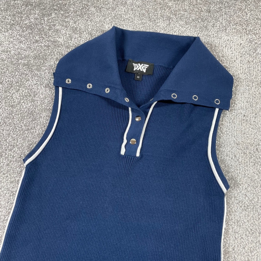 PXG Parsons Xtreme Golf Polo Tank Top Womens Extra Small Ribbed Sleeveless Italy